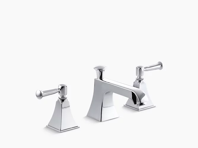 Widespread bathroom sink faucet with lever handles-0-large